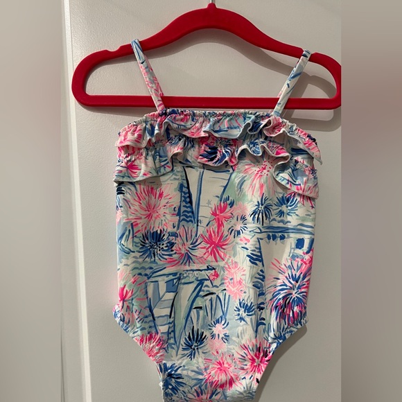 Lilly Pulitzer Other - Lilly Pulitzer Pink and Blue Swimsuit Size 9-12mo